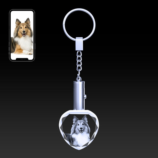 2D Crystal Photo Keyring Gift Crystify