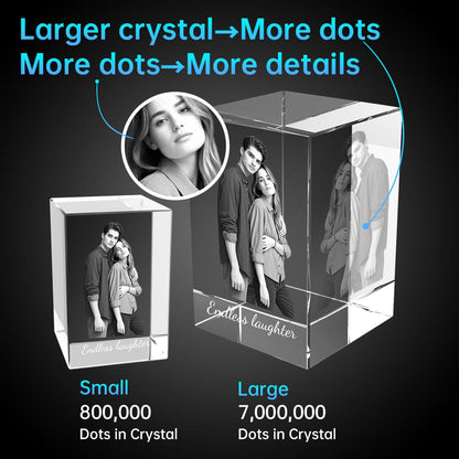 2D Cube Crystal Photo Gifts Crystify