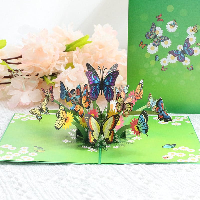 3D Pop-up Greeting Card - Butterfly Crystify