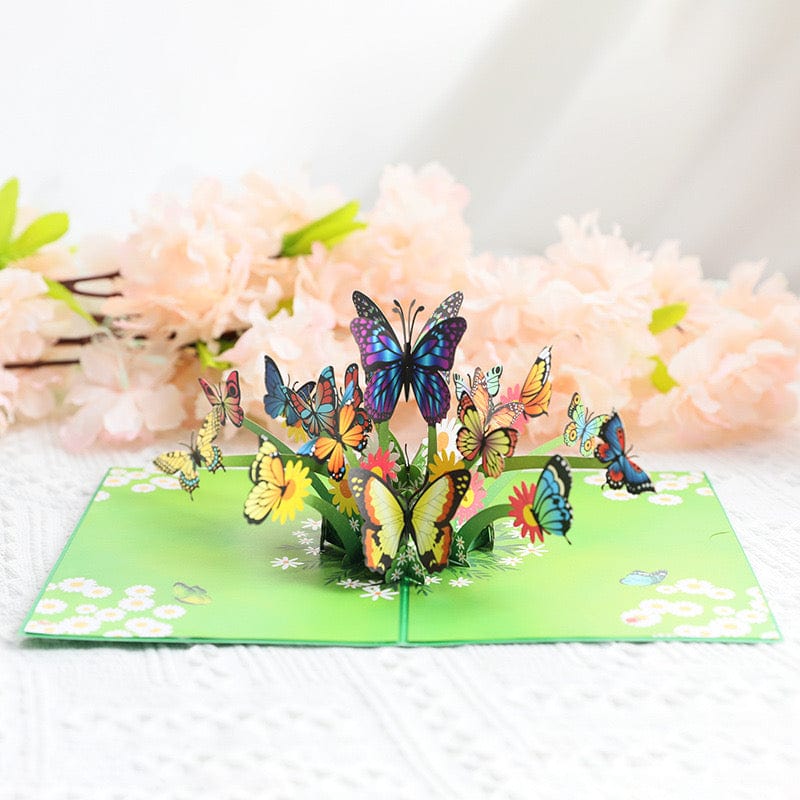 3D Pop-up Greeting Card - Butterfly Crystify