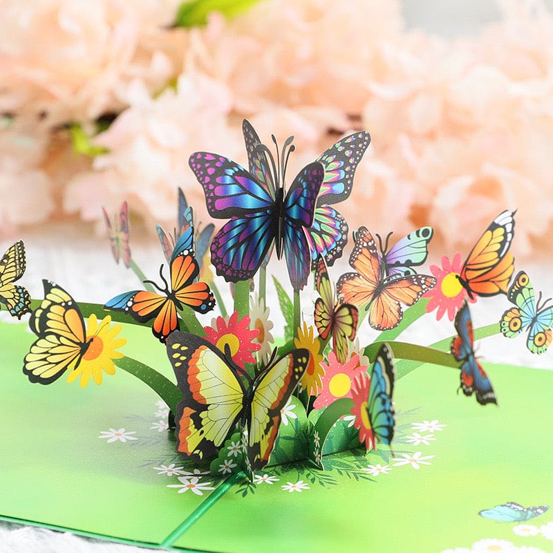 3D Pop-up Greeting Card - Butterfly Crystify