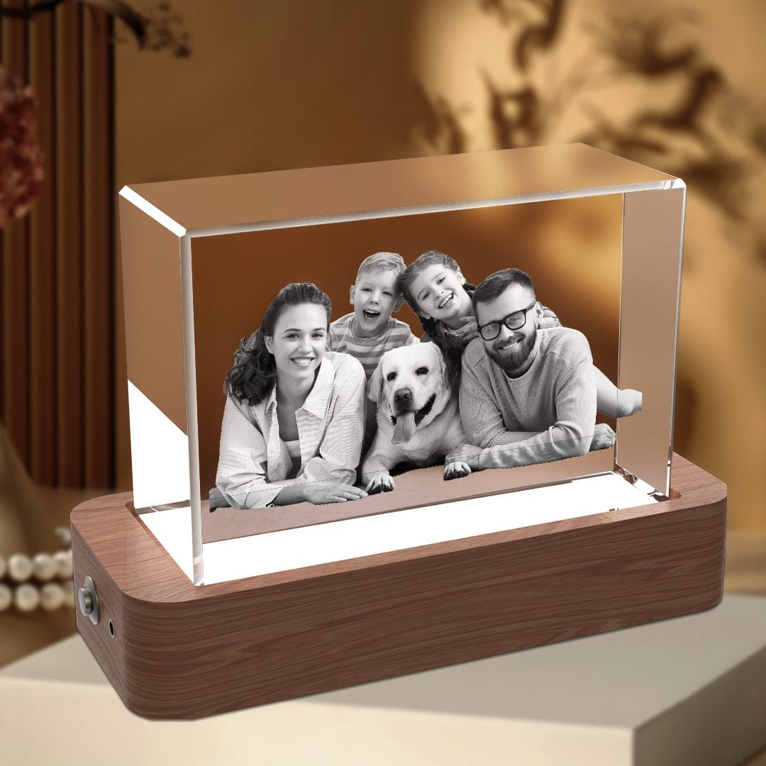 3D Rectangle Crystal Photo Frame Crystify