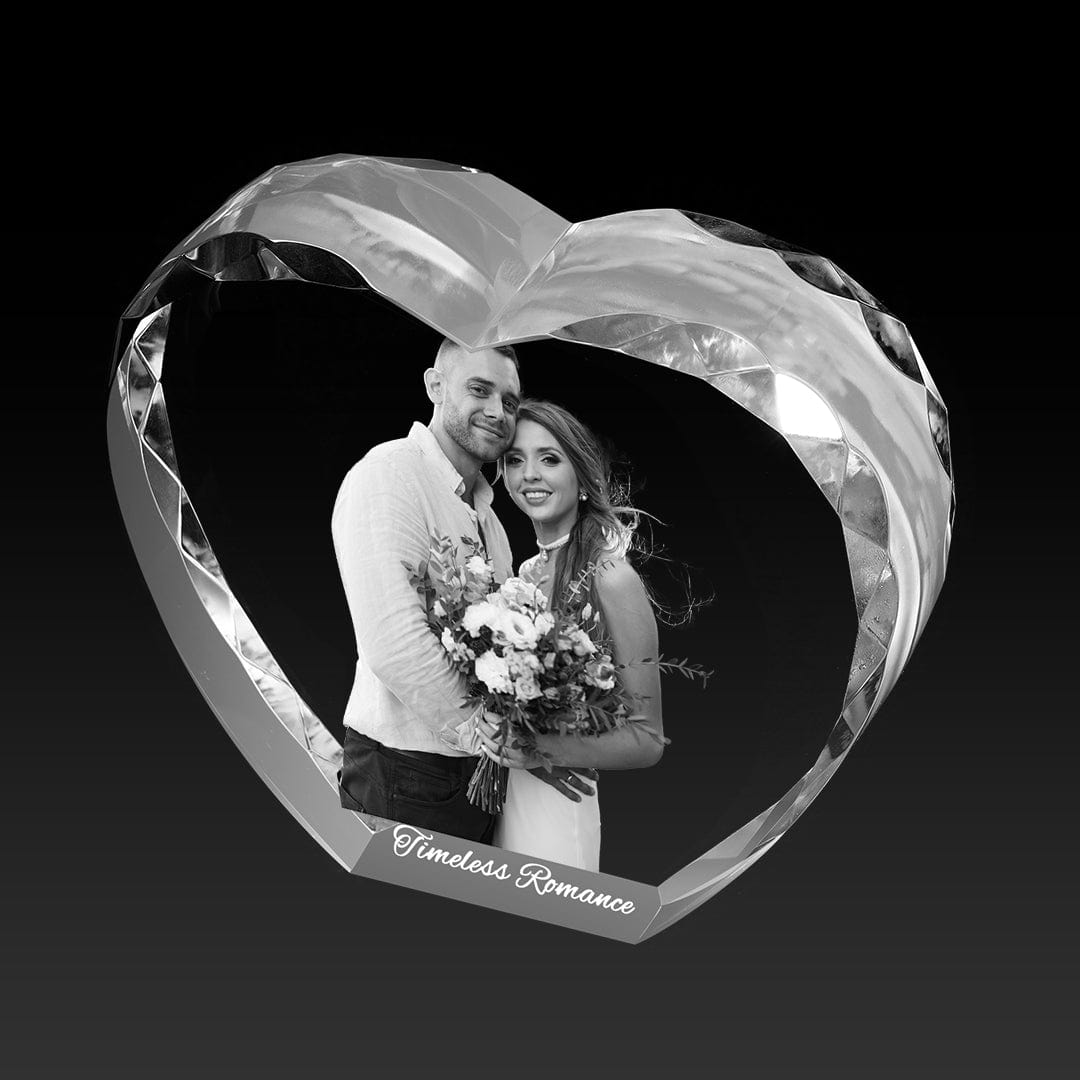 Faceted 3D Crystal Heart Gifts Crystify