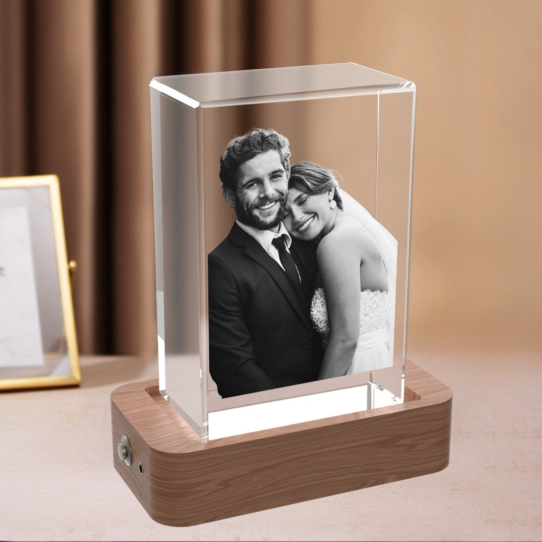 Portrait 3D Rectangle Crystal Cube Crystify