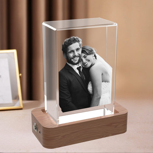 Portrait 3D Rectangle Crystal Cube Crystify