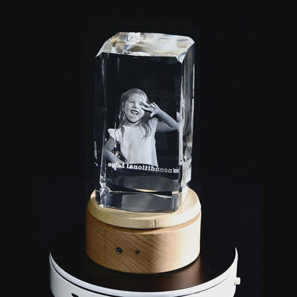 3D crystal photo gifts - 3D cube Faceted